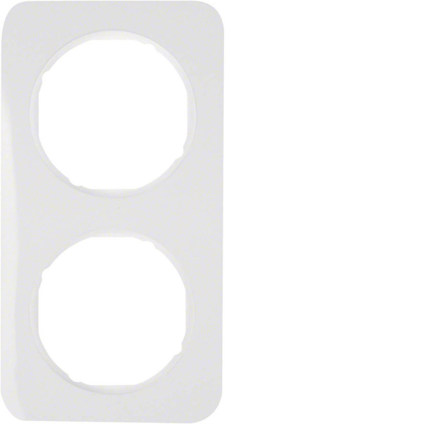 Berker 10122189 Rahmen 2fach R.1 polarweiß. glänzend