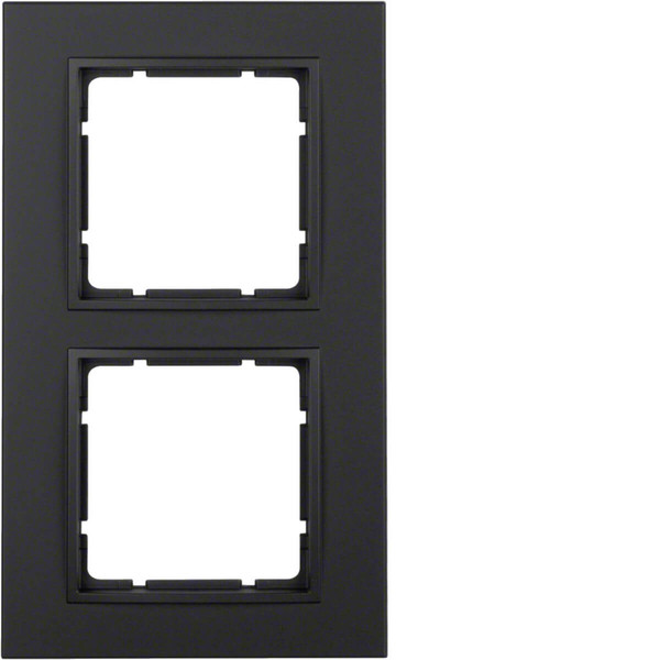 Berker 10126626 Rahmen 2fach B.7 anthrazit. matt