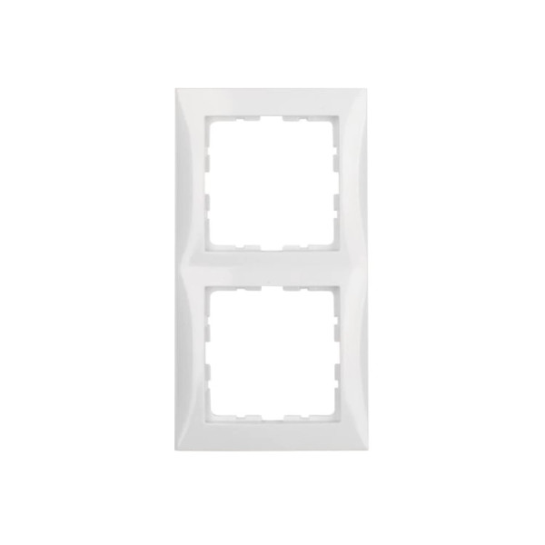 Berker 10128989 Rahmen S.1 2-fach polarweiss glänzend