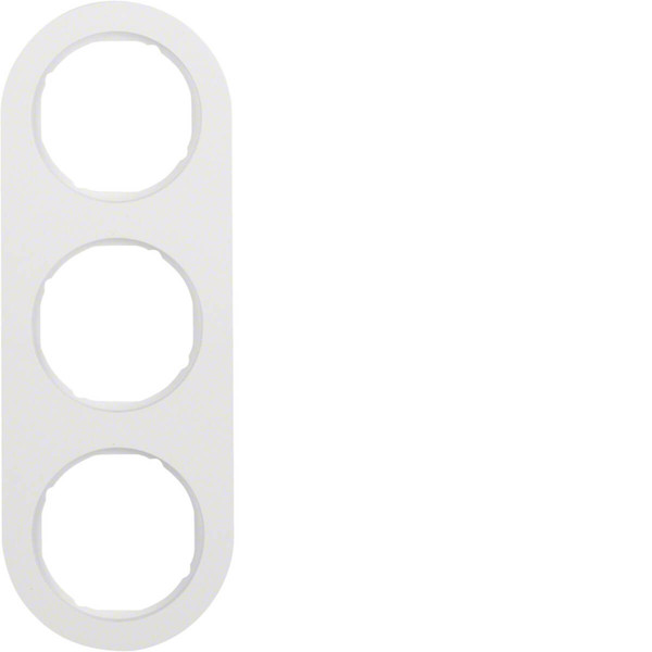 Berker 10132089 Rahmen 3fach Serie R.Classic polarweiß. glänzend