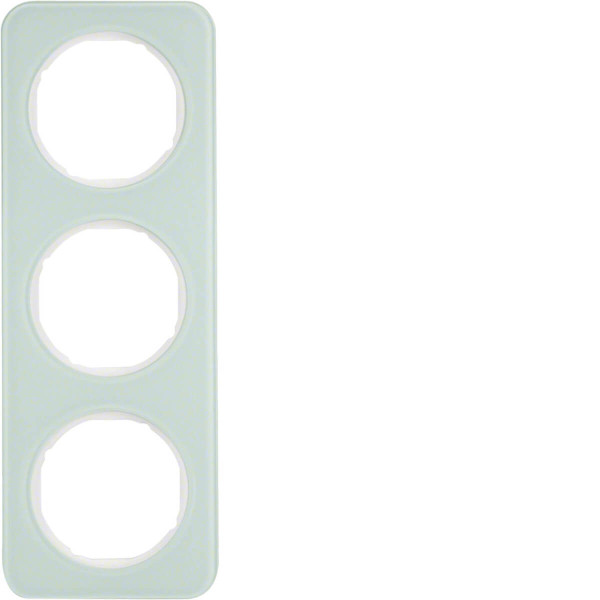 Berker 10132109 Rahmen 3fach R.1 Glas. polarweiß
