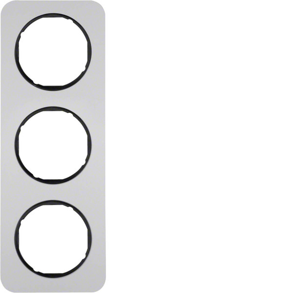 Berker 10132184 Rahmen 3fach R.1 Alu/schwarz