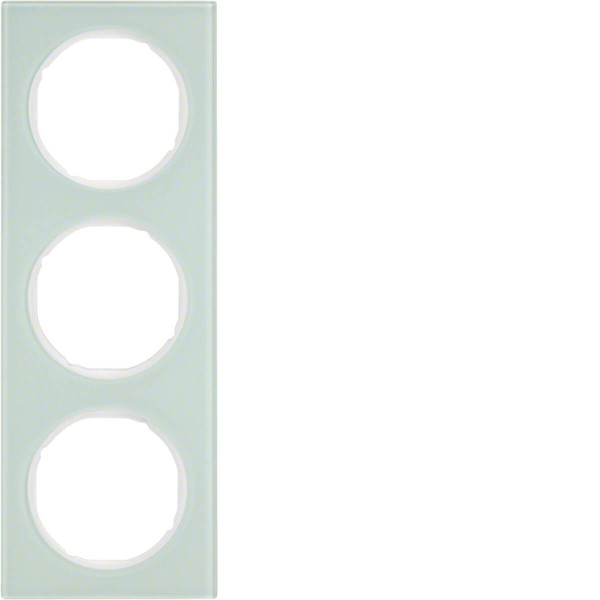 Berker 10132209 Rahmen 3fach R.3 Glas. polarweiß