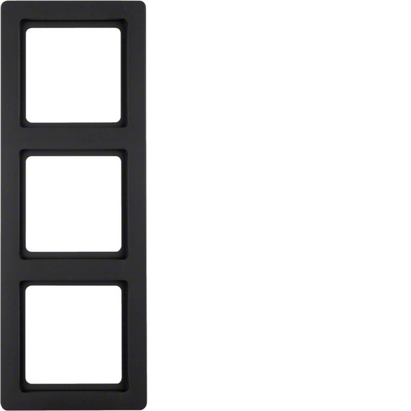 Berker 10136086 Rahmen 3fach Q.1 anthrazit. samt