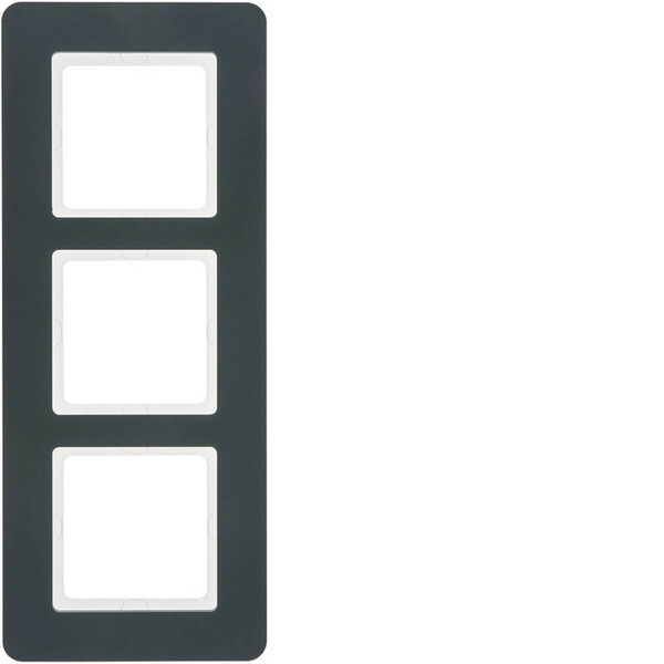 Berker 10136186 Rahmen 3fach. Q.7. anthrazit samt