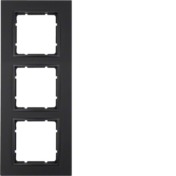 Berker 10136626 Rahmen 3fach B.7 anthrazit. matt