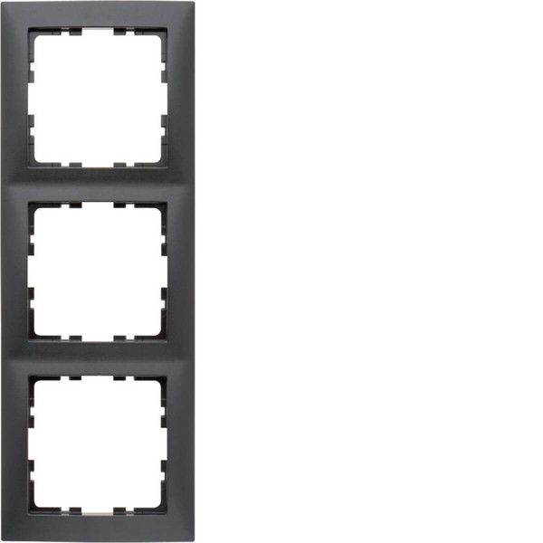 Berker 10139949 Rahmen 3fach S.1 anthrazit. matt