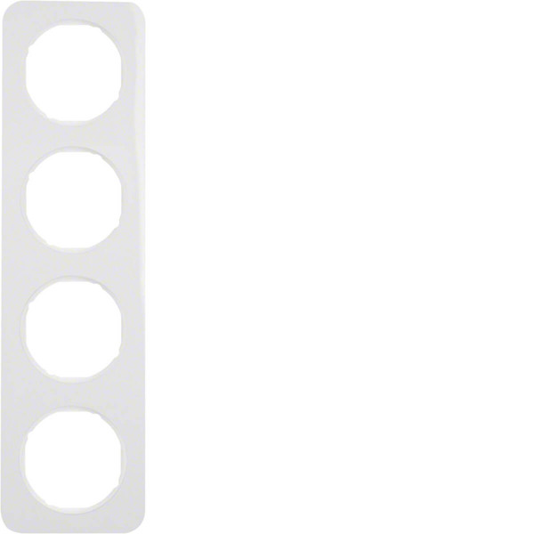 Berker 10142189 Rahmen 4fach R.1 polarweiß. glänzend