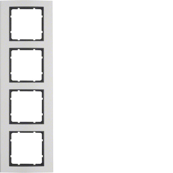 Berker 10143004 Rahmen 4fach B.3 Alu/anthrazit