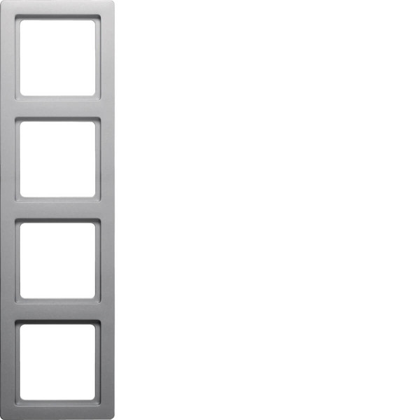 Berker 10146084 Rahmen 4fach Q.1 alu samt. lackiert