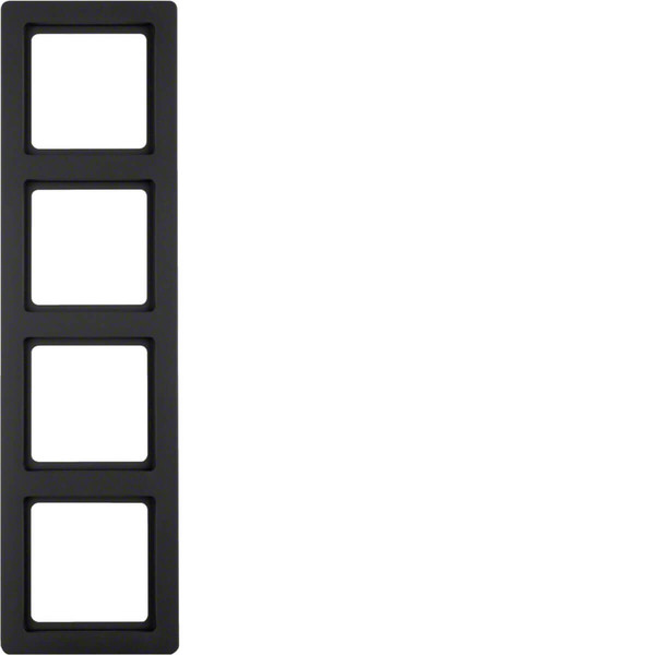 Berker 10146086 Rahmen 4fach Q.1 anthrazit. samt