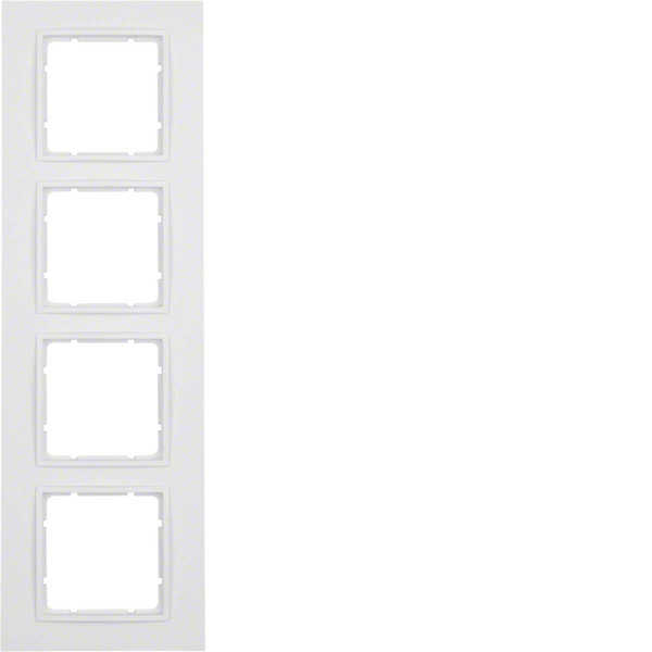 Berker 10146919 Rahmen 4fach B.7 polarweiß. matt