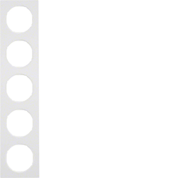 Berker 10152289 Rahmen 5fach R.3 polarweiß. glänzend