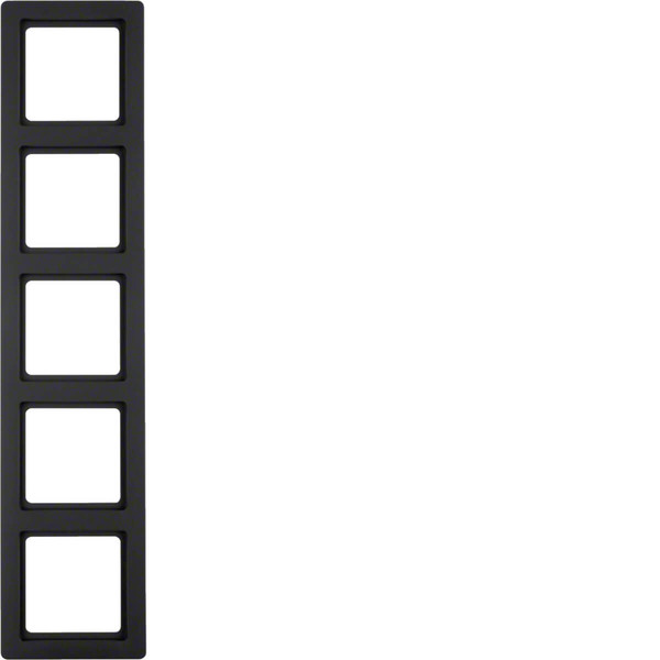 Berker 10156086 Rahmen 5fach Q.1 anthrazit. samt
