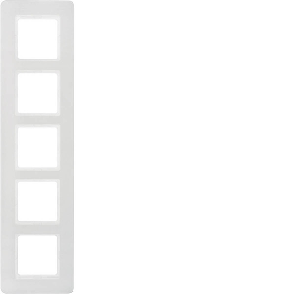 Berker 10156189 Rahmen 5fach. Q.7. polarweiß samt