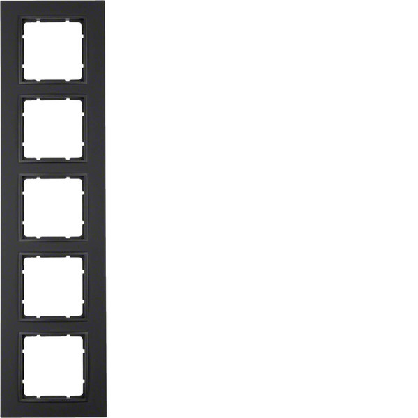 Berker 10156626 Rahmen 5fach B.7 anthrazit. matt