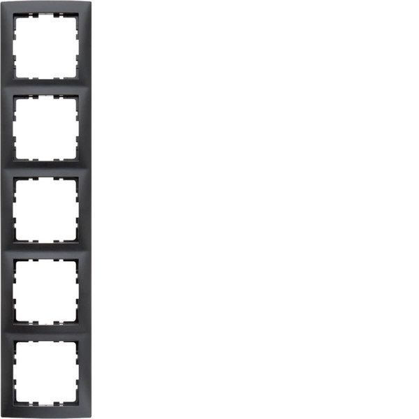 Berker 10159949 Rahmen 5fach. S.1. anthrazit matt