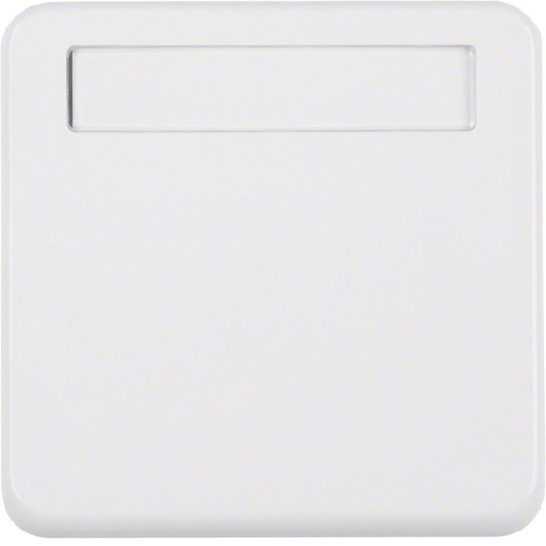 Berker 102259 Zwischenring mit Klappdeckel und Beschriftungsfeld wgUp IP44 polarweiß. glänzend
