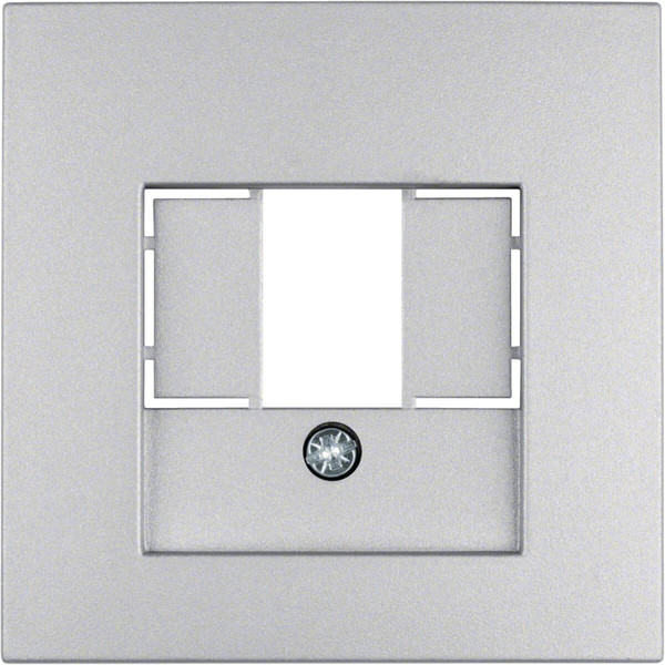 Berker 10331404 Zentralstück mit TAE-Ausschnitt S.1/B.3/B.7 alu. matt