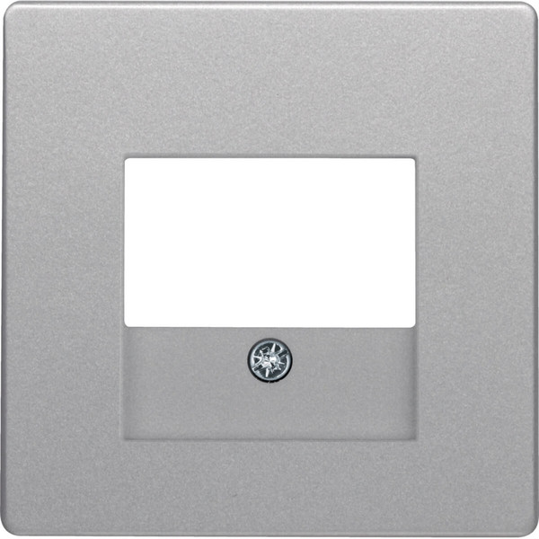 Berker 10336084 Zentralstück mit TAE-Ausschnitt Q.x alu samt. lackiert
