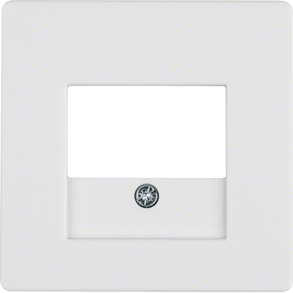 Berker 10336089 Zentralstück mit TAE-Ausschnitt Q.x polarweiß. samt