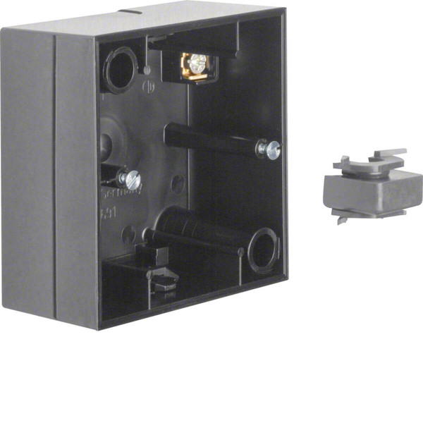 Berker 10418935 Aufputz-Gehäuse 1fach R.3 schwarz. glänzend