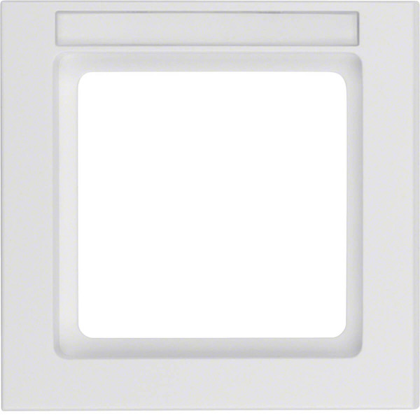 Berker 10516099 Rahmen 1fach mit Beschriftungsfeld Q.3 polarweiß. samt