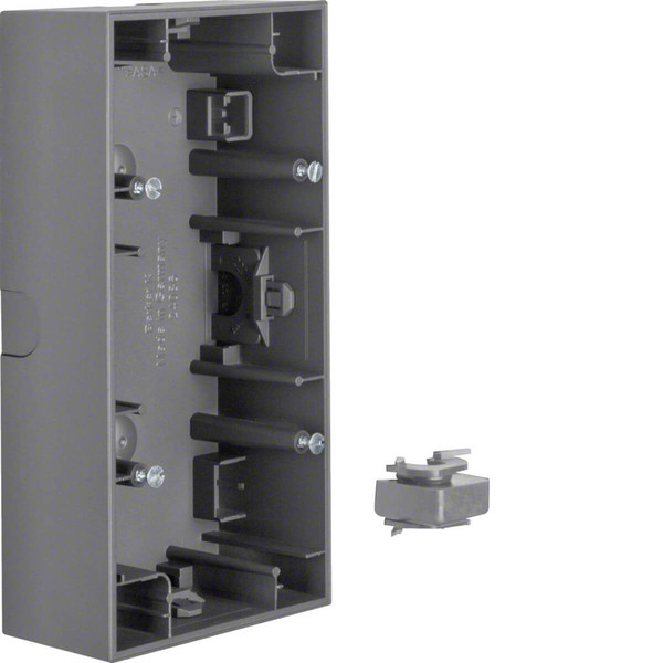 Berker 10527006 Aufputz-Gehäuse 2fach K.1 anthrazit. matt