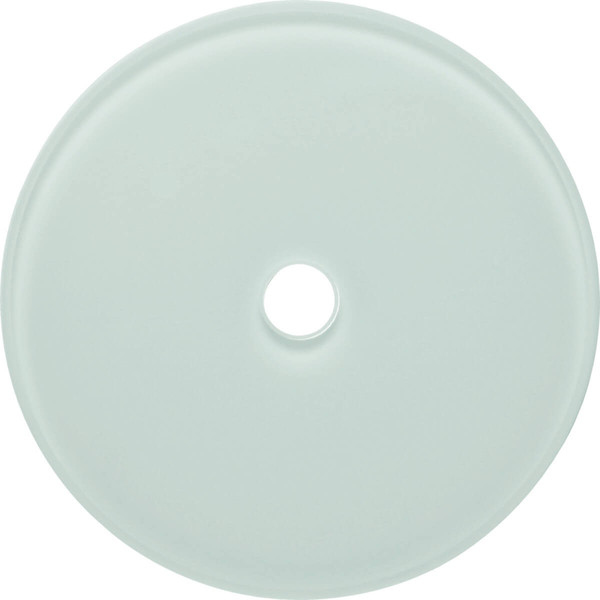 Berker 109009 Glasabdeckplatte für Drehschalter/-taster Serie Glas polarweiß