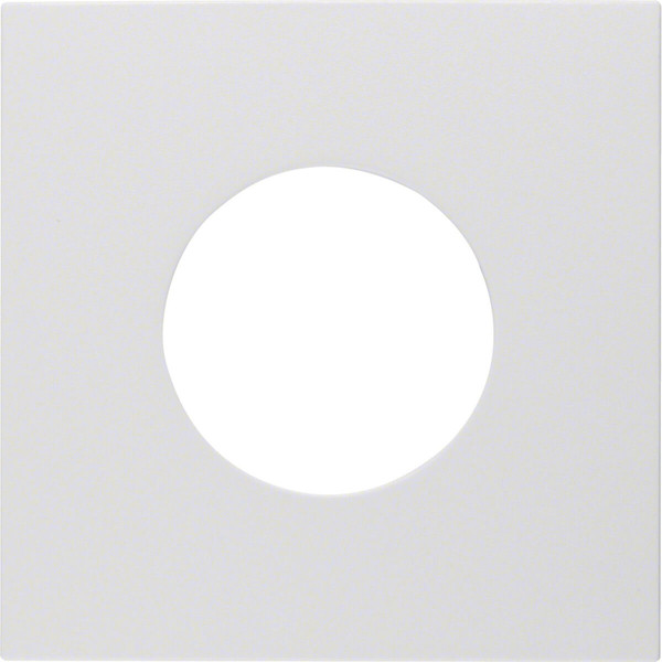 Berker 11241909 Zentralstück für Drucktaster und Lichtsignal E10 S.1/B.3/B.7 polarweiß. matt