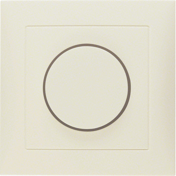 Berker 11308982 Abdeckplatte mit Regulierknopf für Drehdimmer S.1 weiß. glänzend