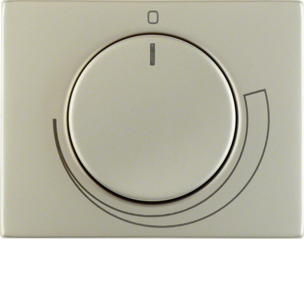 Berker 11357204 Zentralstück mit Regulierknopf für Drehzahlsteller K.5 Edelstahl Rostfrei