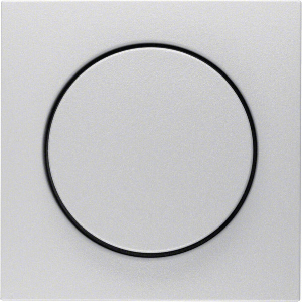 Berker 11371404 Zentralstück mit Regulierknopf für Drehdimmer S.1/B.3/B.7 alu. matt