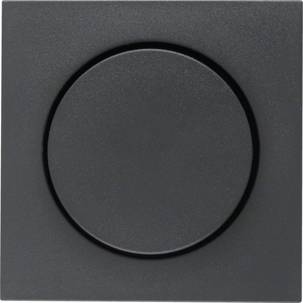 Berker 11371606 Zentralstück mit Regulierknopf für Drehdimmer S.1/B.3/B.7 anthrazit. matt