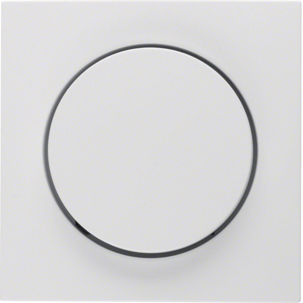 Berker 11371909 Zentralstück mit Regulierknopf für Drehdimmer S.1/B.3/B.7 polarweiß. matt