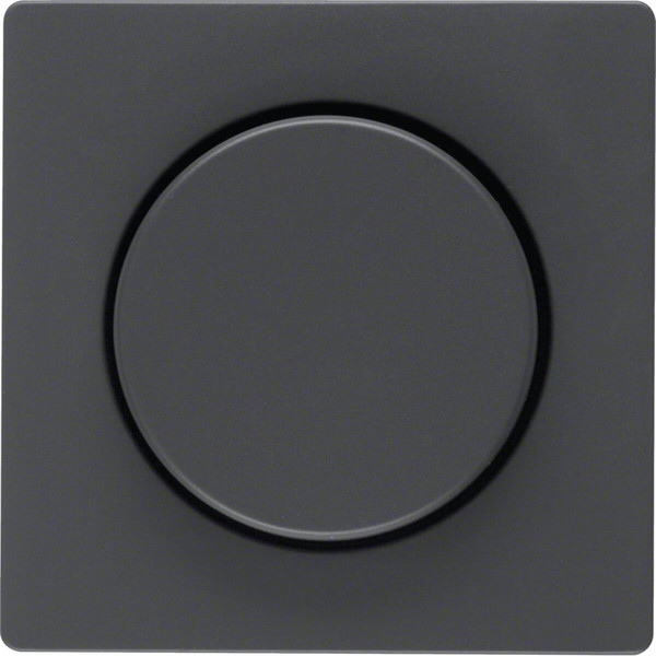 Berker 11376086 Zentralstück mit Regulierknopf für Drehdimmer Q.x anthrazit. samt