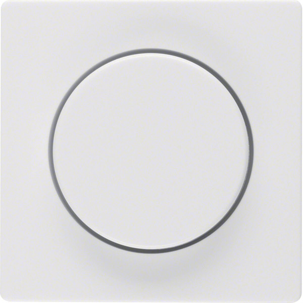 Berker 11376089 Zentralstück mit Regulierknopf für Drehdimmer Q.x polarweiß. samt