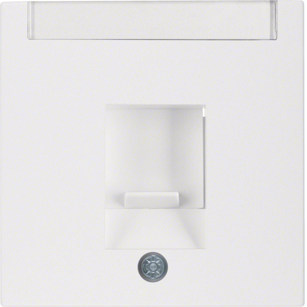 Berker 11701909 Z.-Stk. m. Staubschutzschieber u. Beschriftungsfeld S.1/B.3/B.7 polarweiß. matt