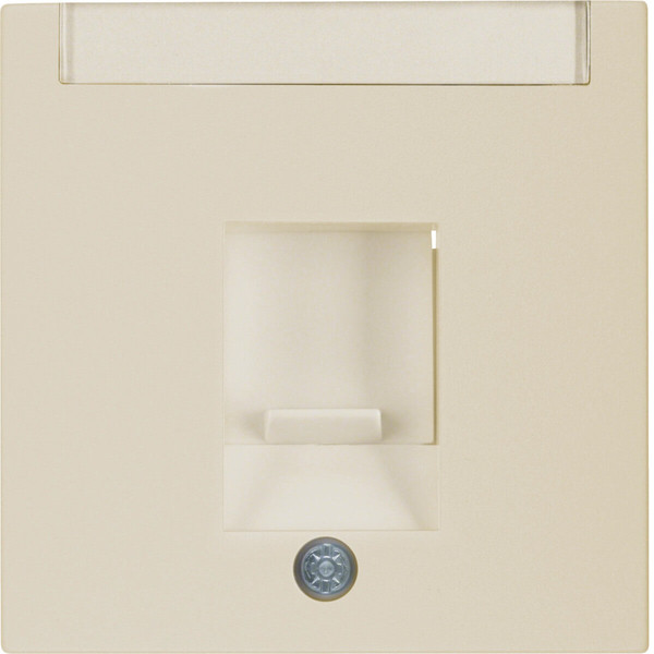 Berker 11708982 Zentralstück 1fach mit Staubschutzschieber S.1/B.3/B.7. weiß glänzend