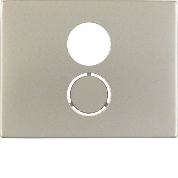 Berker 11847004 Zentralstück für Lautsprecher-Steckdose K.5 Edelstahl Rostfrei