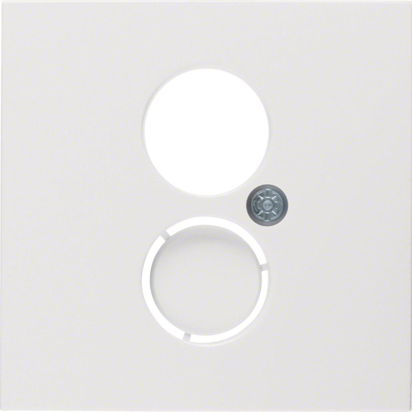 Berker 11968989 Zentralstück für Lautsprecher-Steckdose S.1/B.3/B.7 polarweiß. glänzend