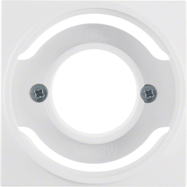Berker 11981909 Zentralstück für Lichtsignal E14 S.1/B.3/B.7 polarweiß. matt
