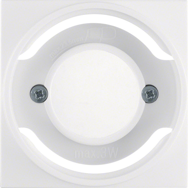 Berker 11988989 Zentralstück für Lichtsignal E14 S.1/B.3/B.7 polarweiß. glänzend