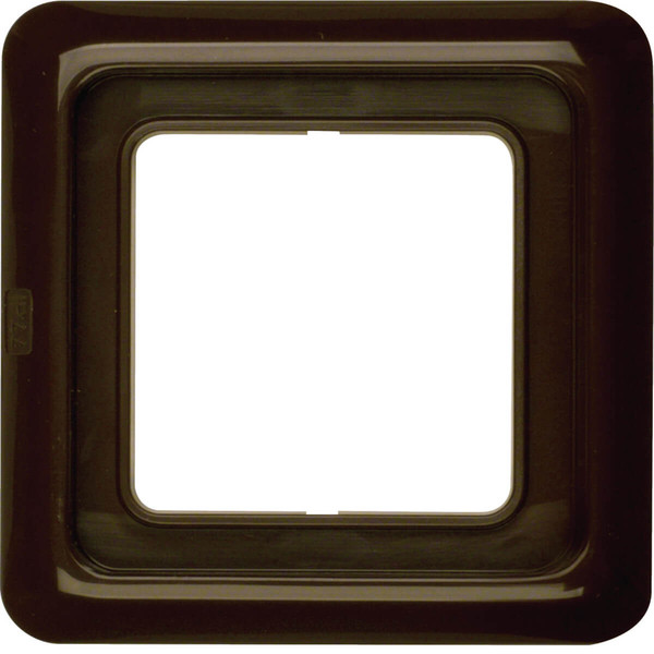 Berker 132801 Rahmen 1fach mit Dichtung wg Up IP44 braun. glänzend