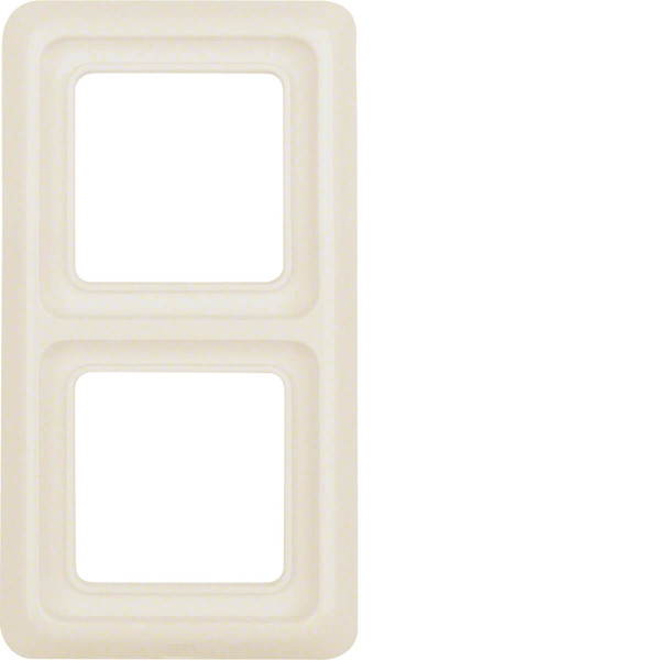 Berker 1329 Rahmen 2fach mit Dichtung wg Up IP44 weiß. glänzend