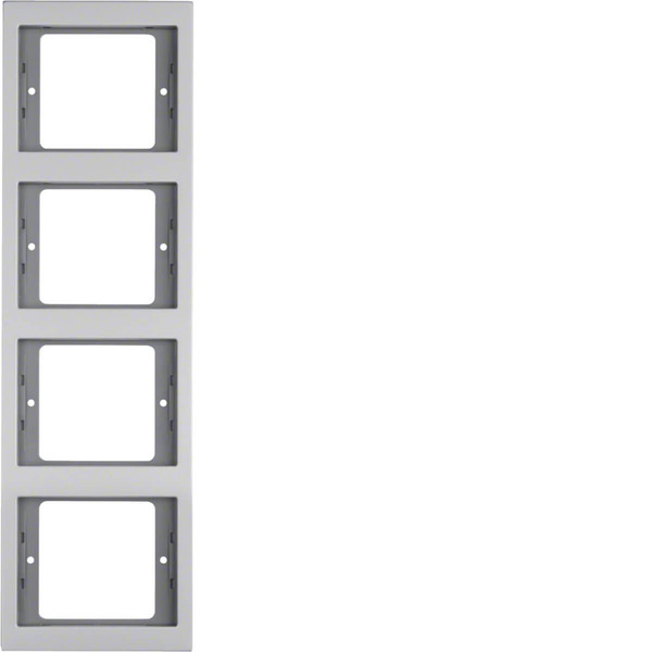 Berker 13437003 Rahmen 4fach senkrecht K.5 Alu