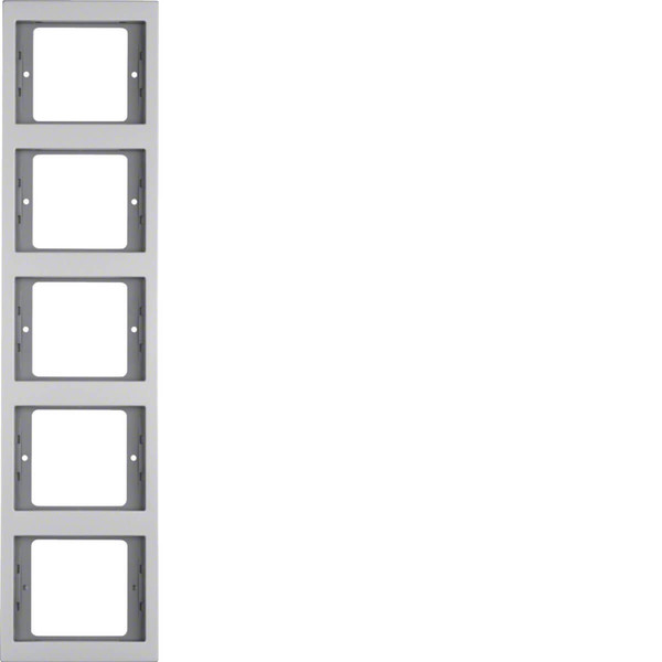 Berker 13537003 Rahmen 5fach senkrecht K.5 Alu