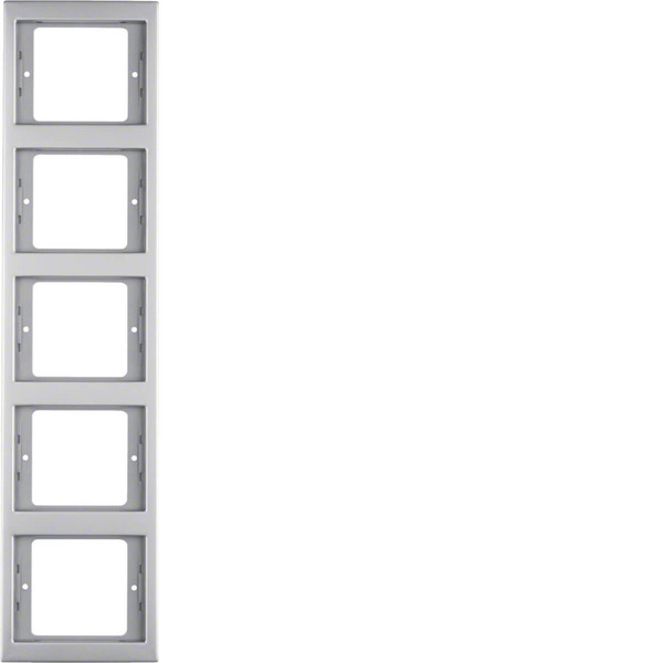 Berker 13537004 Rahmen 5fach senkrecht K.5 Edelstahl Rostfrei