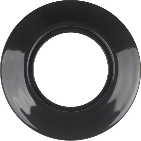 Berker 138165 Porzellanrahmen 1fach Serie 1930 Porzellan made by Rosenthal schwarz. glänzend