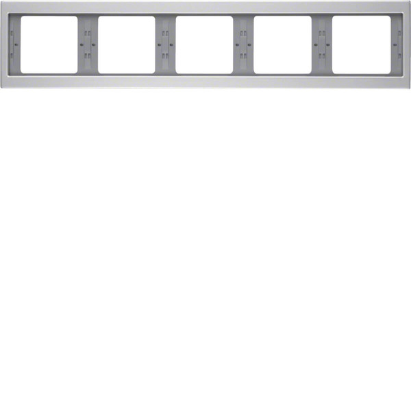 Berker 13937003 Rahmen 5fach waagerecht K.5 Alu